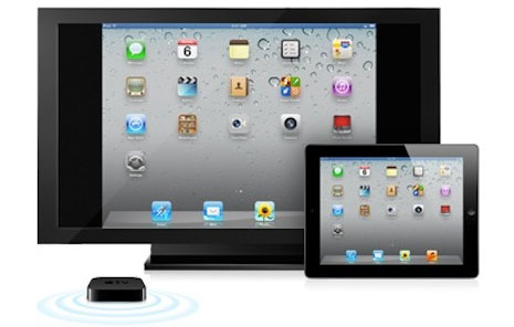 Med AirPlay kan man vise video og spil fra iPad på fladskærmen