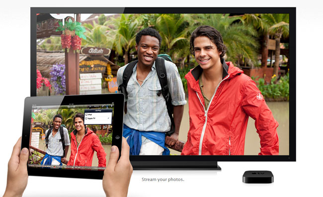 Send video, billeder og musik fra en Apple-enhed hen på Tv-skærmen med AirPlay