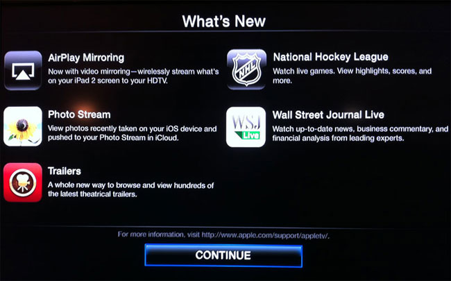 Apple TV har fået nye funktioner