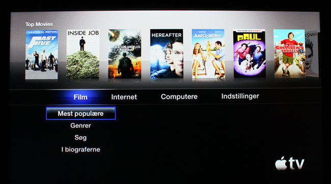 Apple TV kan nu bruges til at leje film i Danmark