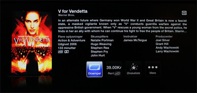 Apple TV kan nu bruges til at leje film i Danmark