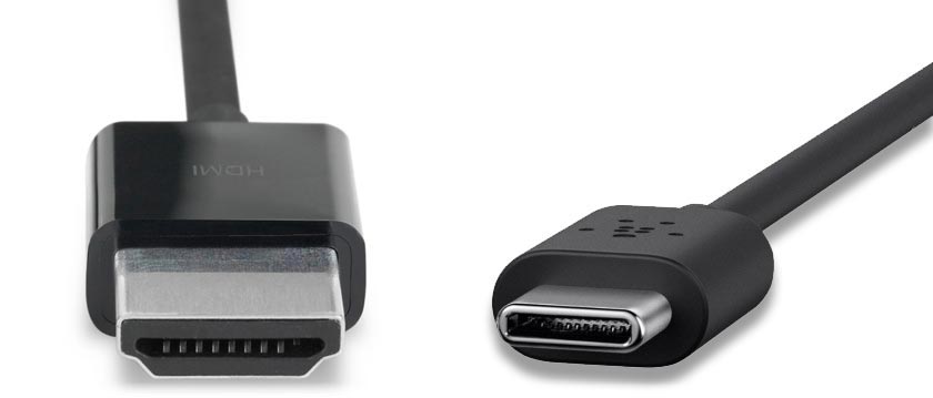 HDMI og USB Type C