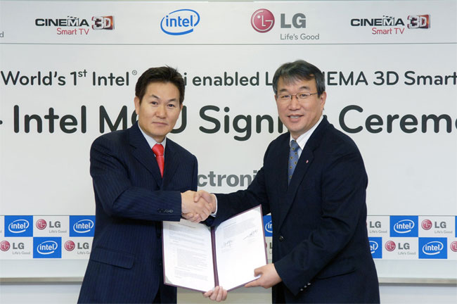 LGs 2012 TV vil benytte Intels WiDi-teknologi