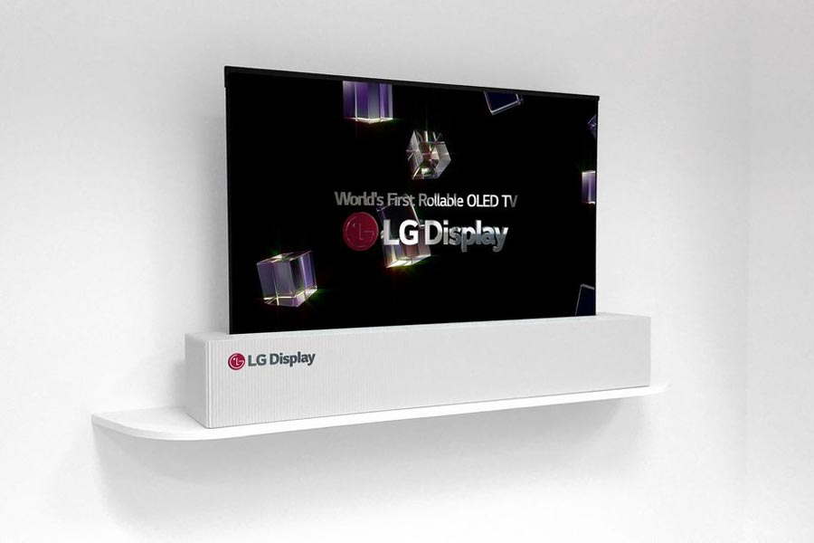  LG sammenrullelig 65-tommer OLED TV