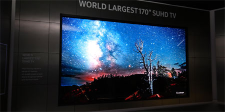 Samsung 170-tommer TV