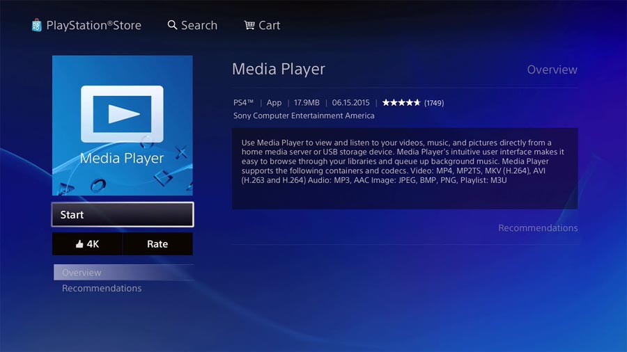 PS4 Pro Media Player
