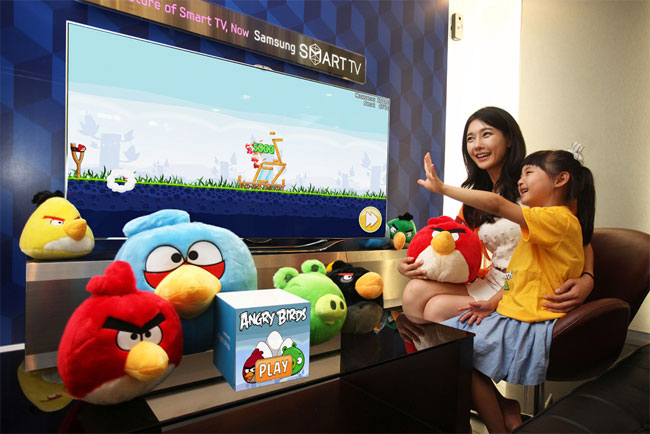  Bevægelsesstyret Angry Birds på vej til Samsungs Smart TV