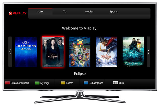 Viaplay er nu tilgængeligt på Samsungs Smart TV
