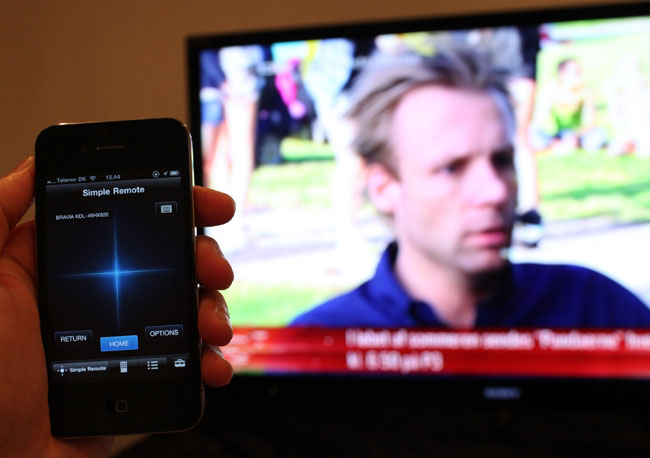Sonys iPhone App giver mulighed for at styre fladskærme via telefonen