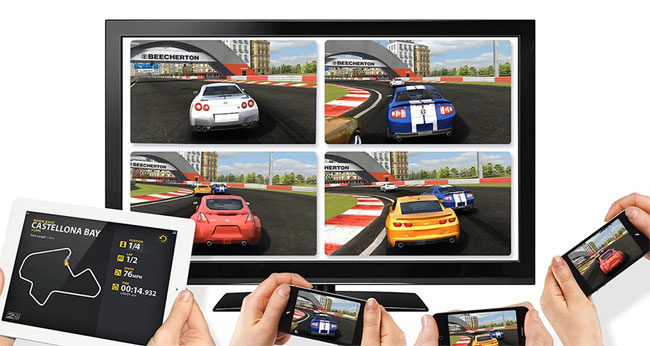 AirPlay på Apple TV understøtter multi-player spil