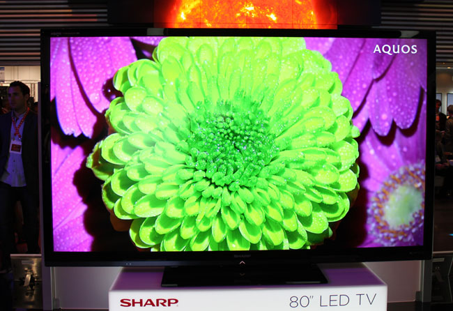 Sharps prisbillige 80-tommer Tv