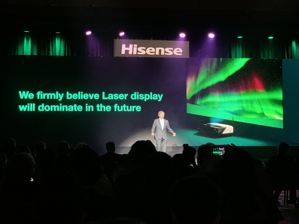 Hisense Laser TV er en laser-projektor